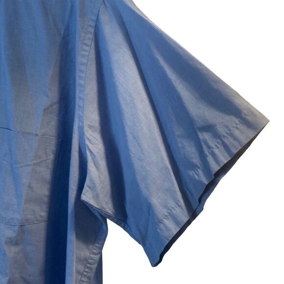 Pre Owned Men’s Arrow Short Sleeve Button Up Shirt Sz 18.5” Big Casual Comfort - Picture 6 of 11